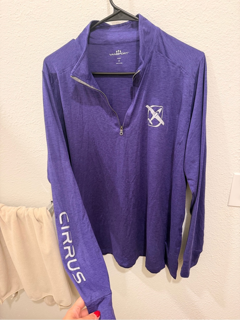 Cirrus Women’s Long-Sleeve Quarter-Zip Shirt - Purple